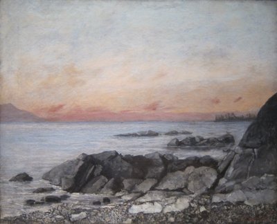 Coucher de soleil, Vevey, Suisse - Gustave Courbet